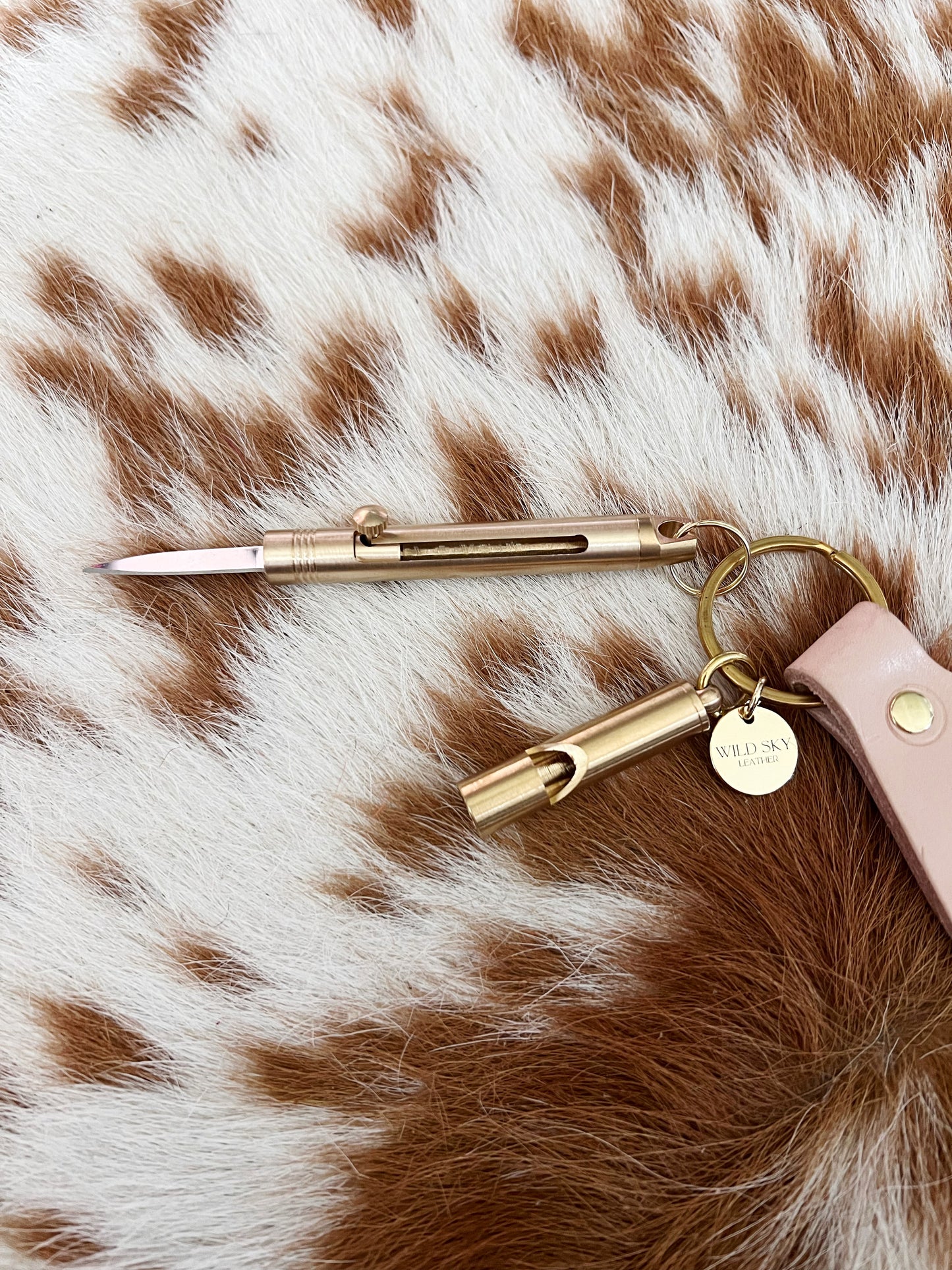 Veggie Tanned Leather Safety Keychain Bundle