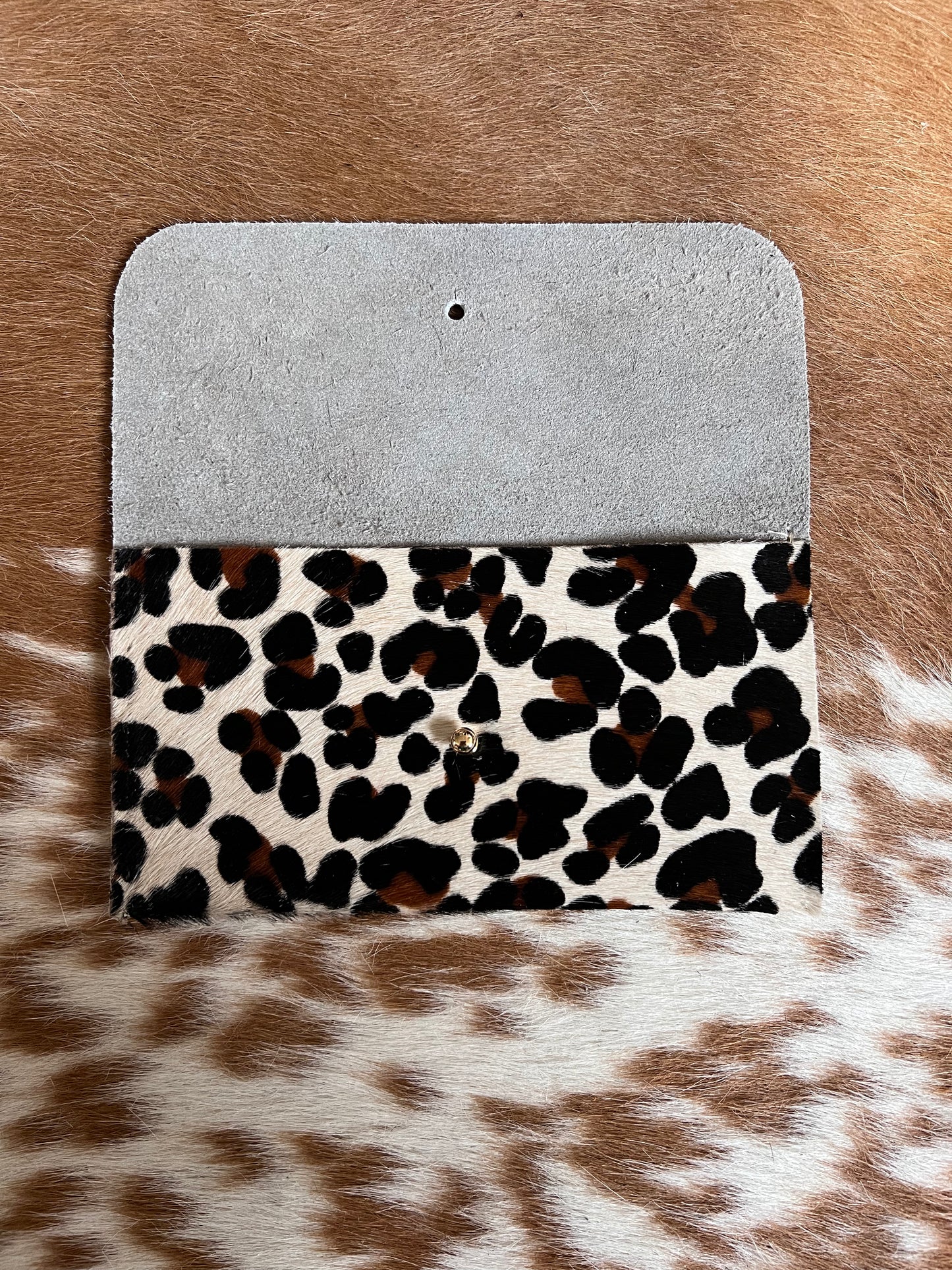 Leopard Print Smart Phone Wallet/Mini Clutch