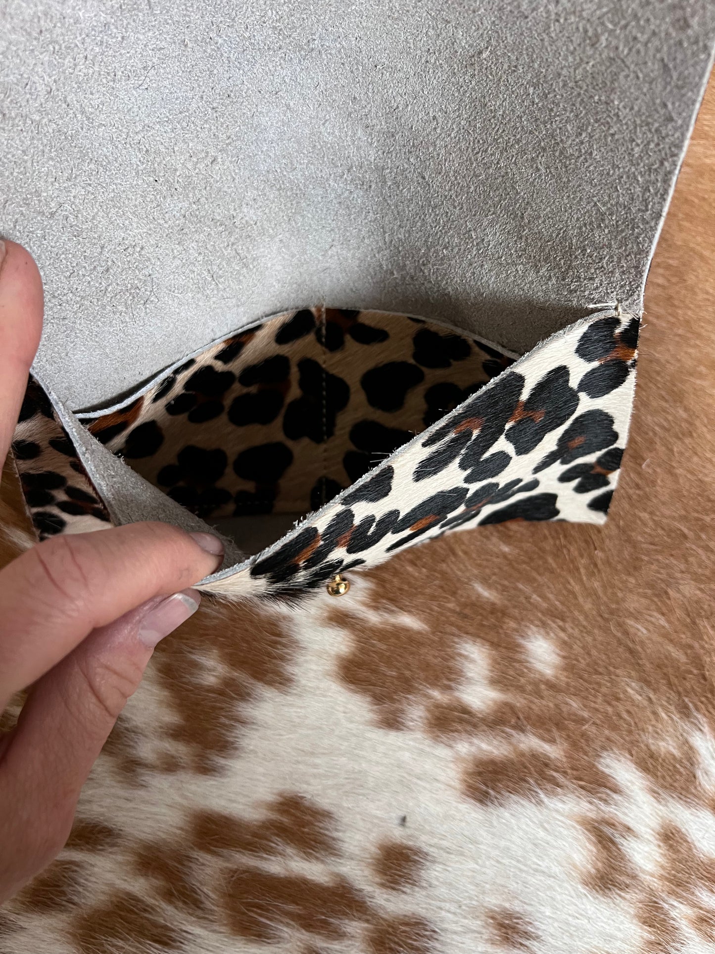 Leopard Print Smart Phone Wallet/Mini Clutch