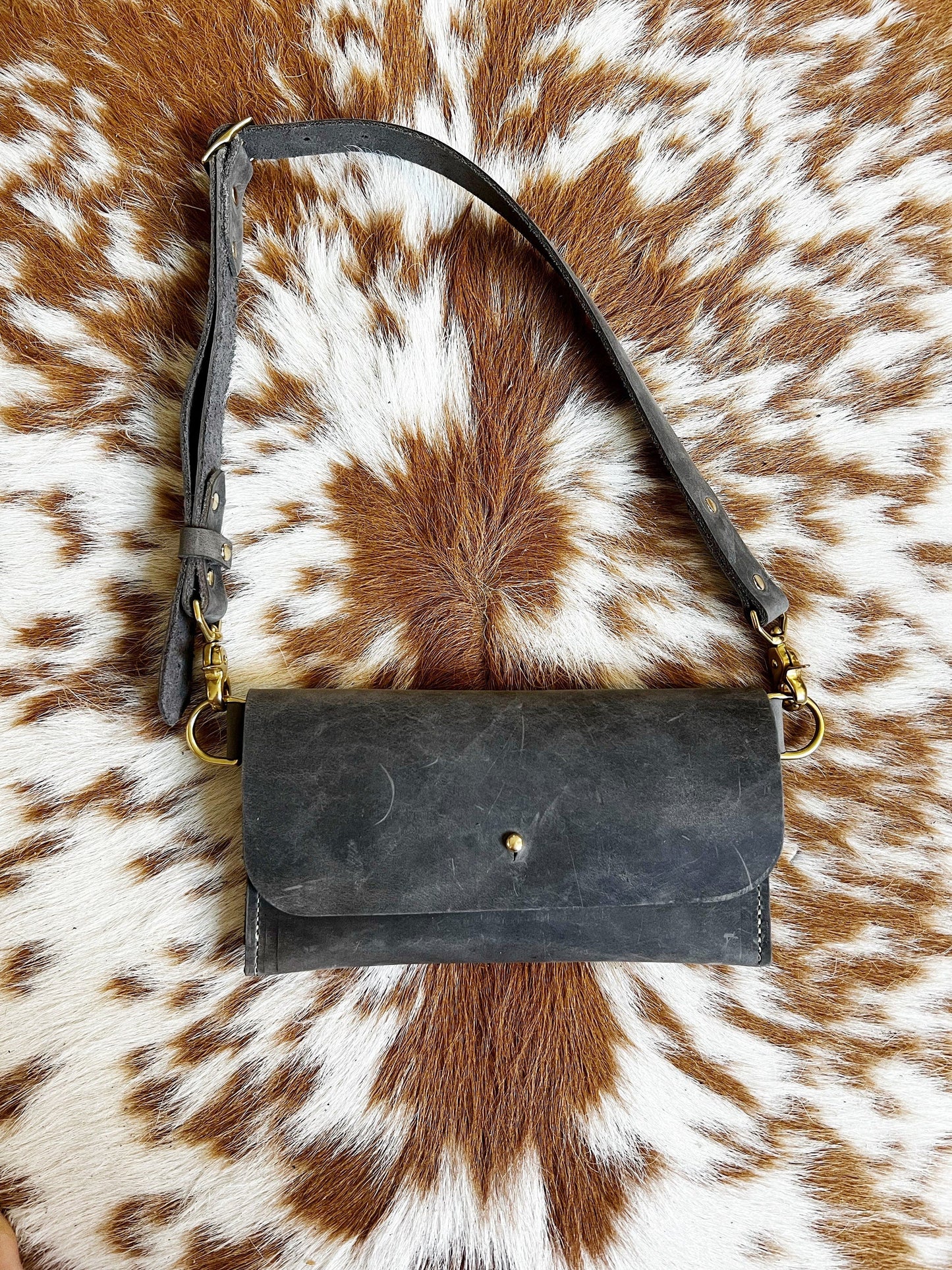 Large Leather Belt Bag