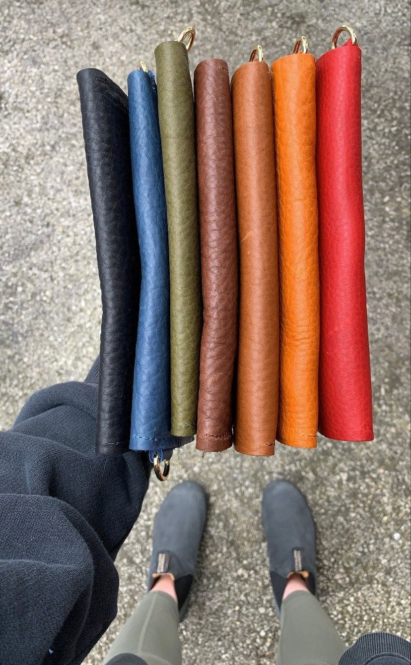 Crimson Buttery Soft Pebbled Leather Phone Wallet