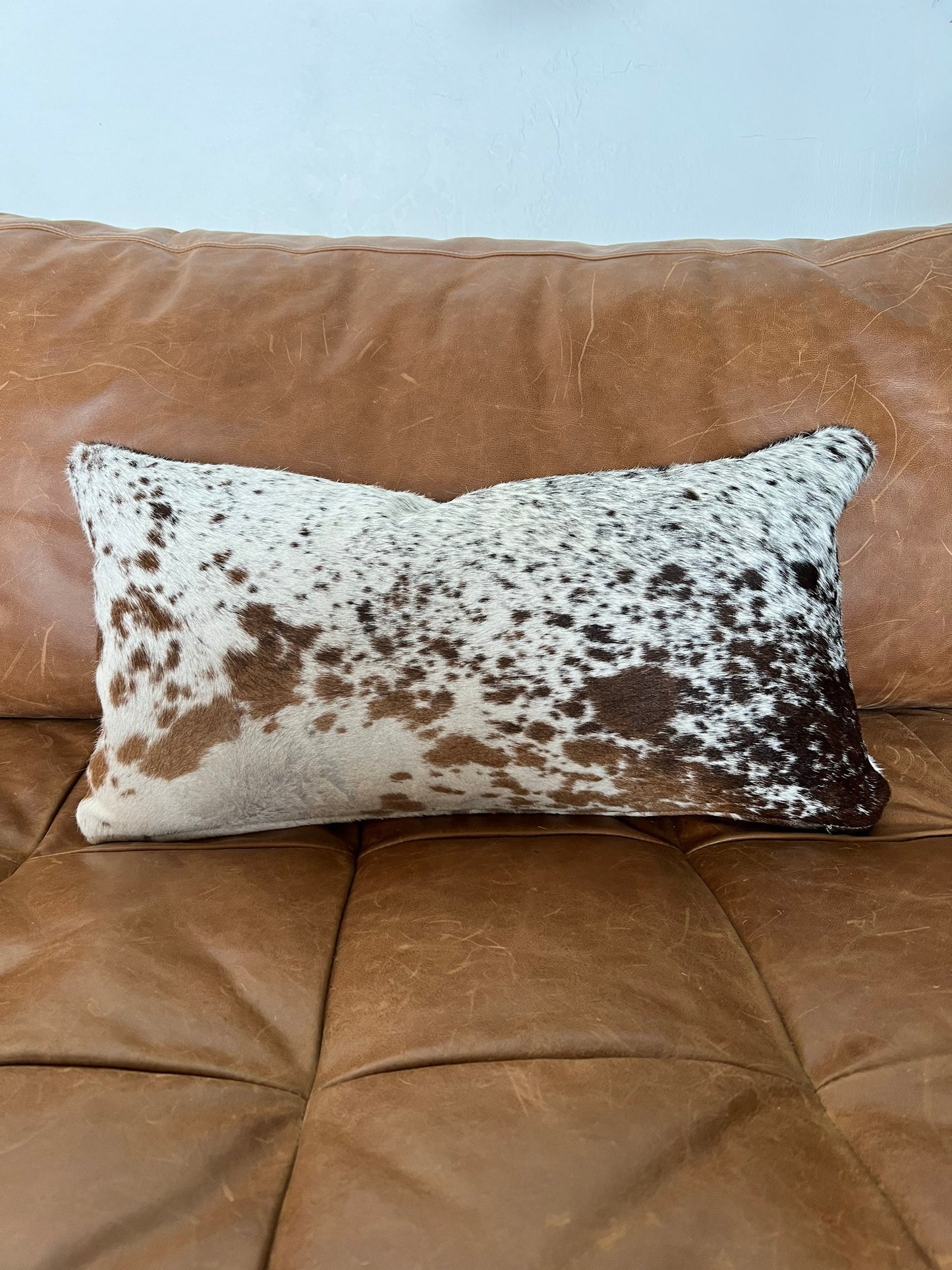 Set of TWO Double Sided Cowhide Lumbar Support Pillows