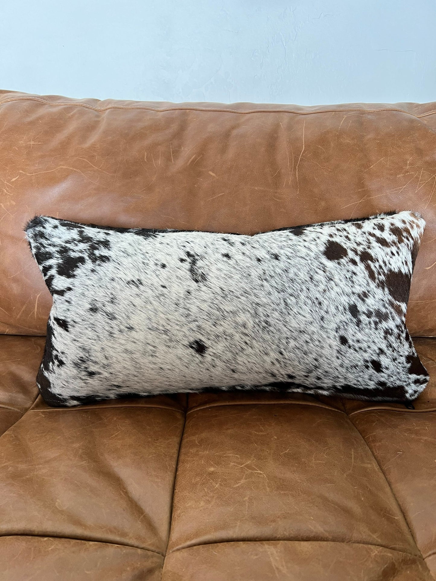 Set of TWO Double Sided Cowhide Lumbar Support Pillows