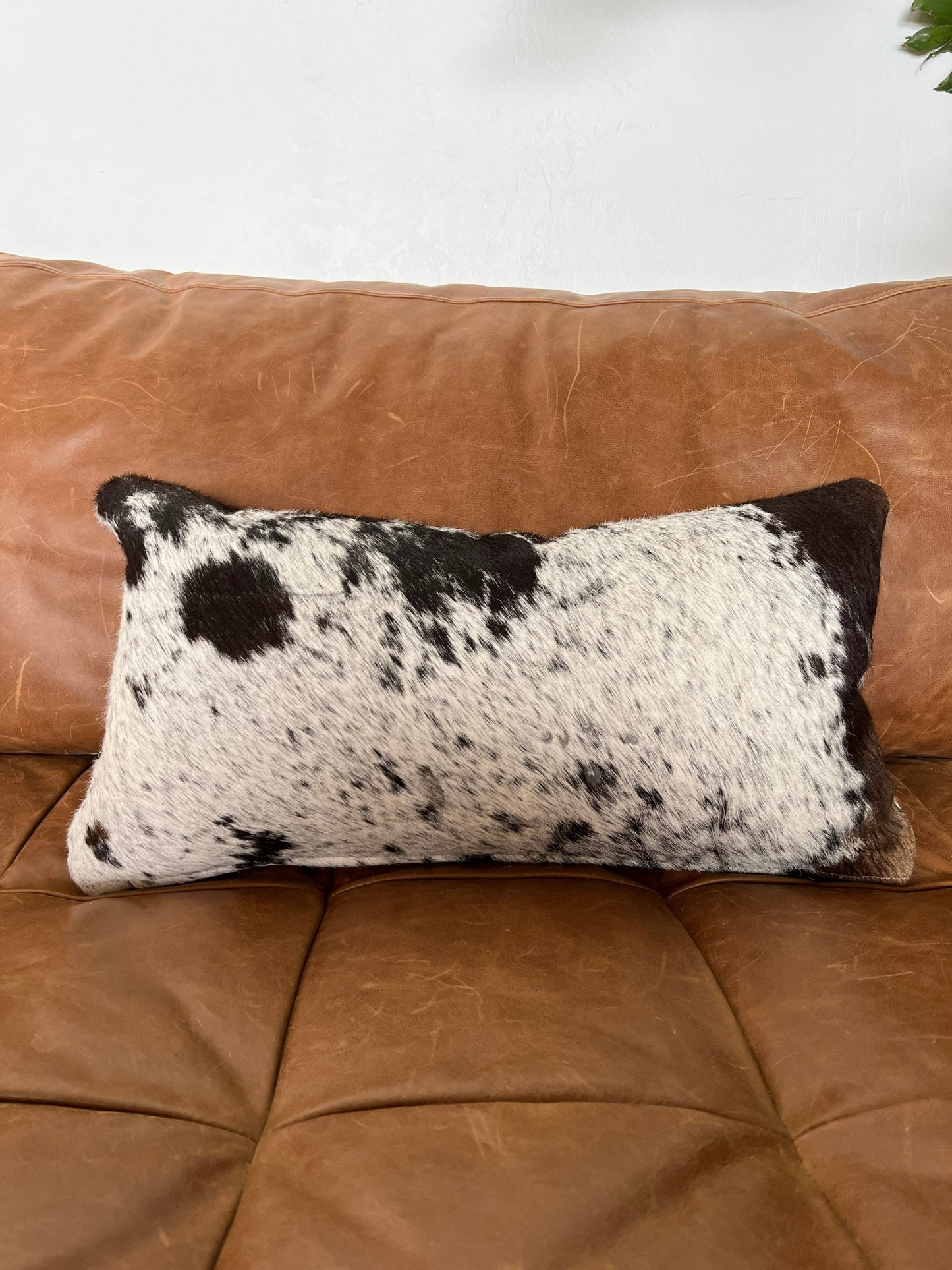 Set of TWO Double Sided Cowhide Lumbar Support Pillows