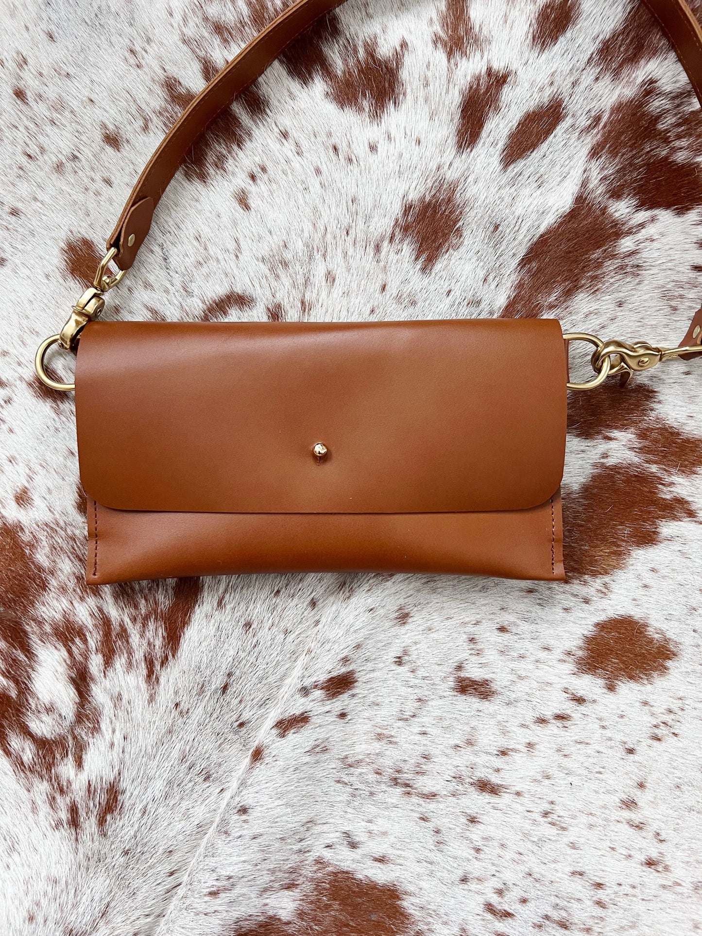 Large Leather Belt Bag